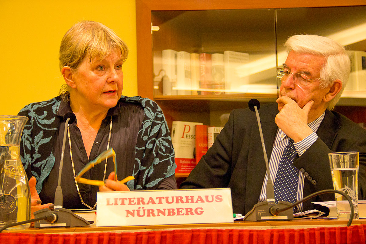 Marianne Birthler und Doktor Manfred Boos am 20. März 2014. © Joachim Hauser